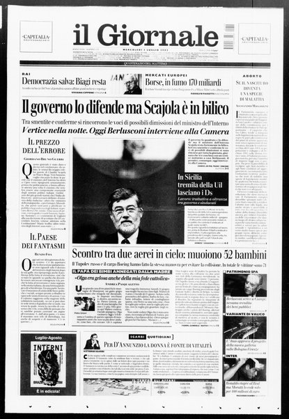 Il giornale : quotidiano del mattino